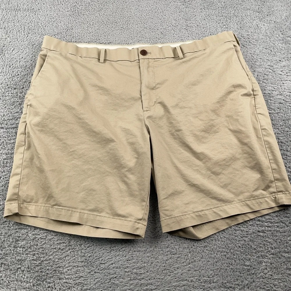 Banana Republic Shorts Mens 40 Khaki Chino Flat Front 9